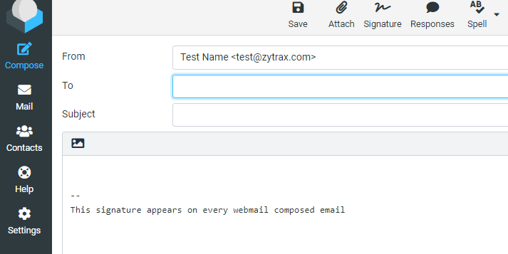 Compose - send email screen