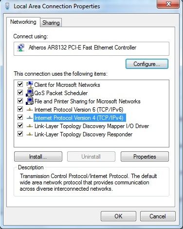Windows 7 TCP/IP services